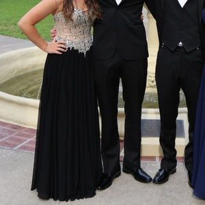 beautiful black prom dress